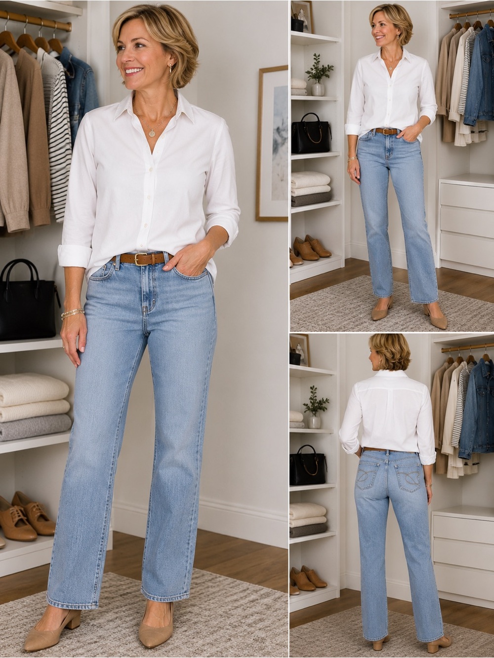 Chico’s Platinum Quartz MS Straight Leg Jeans Light Wash Size 10 Short (1.5)